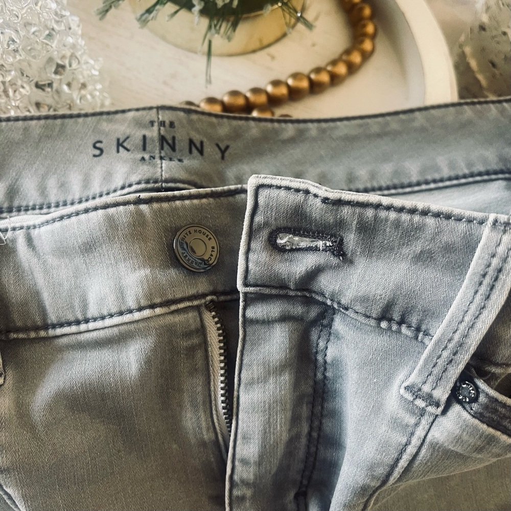 White House Black Market Gray Women Jeans - Picture 14 of 16